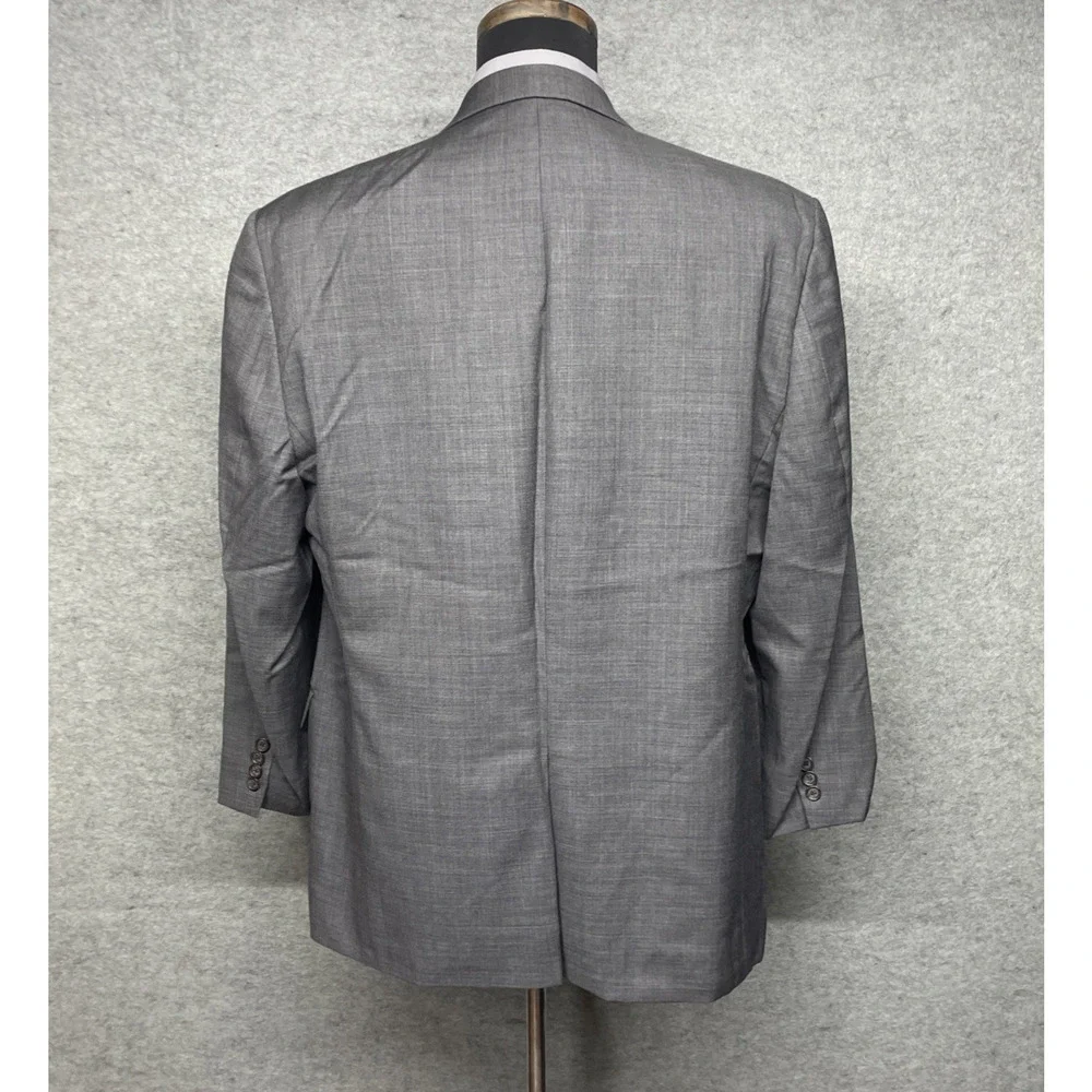 Lauren Ralph Lauren Mens 46R Gray 100% Wool Blazer Sport Coat